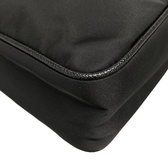 Auth PRADA - Black Nylon Leather Handbag - Picture 4 of 16